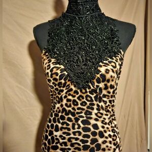 Body Shop cheetah print dress size Small